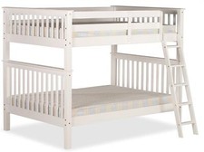 4ft small double white wood