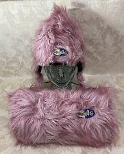 Off My Head - Fluffy Winter Hat w/ Matching Hand Muff - One Size - 1990s RAVE