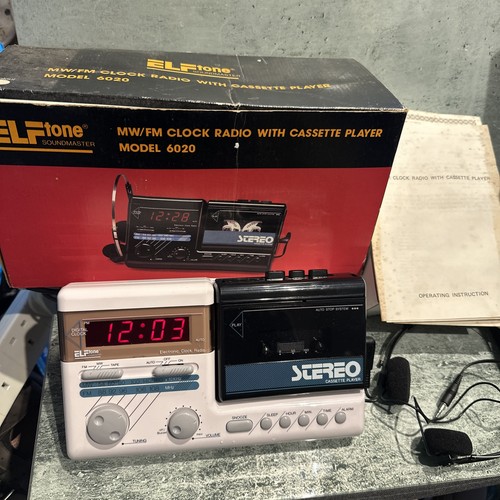 Elf tone 6020 clock radio - elf, with