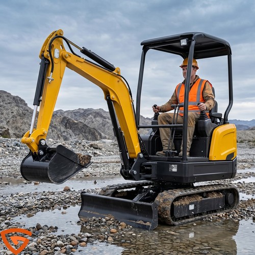 Heavy duty steel mini - duty, digger