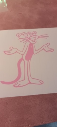 Pink panther car - car, stickers