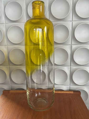 Habitat yellow and clear vase - yellow,