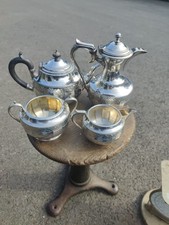 Victorian EPBM Britannia plate 4 piece teaset
