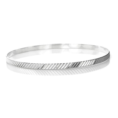 Sterling silver slave bangle - slave,