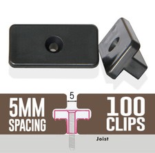 100 composite decking clips - composite,