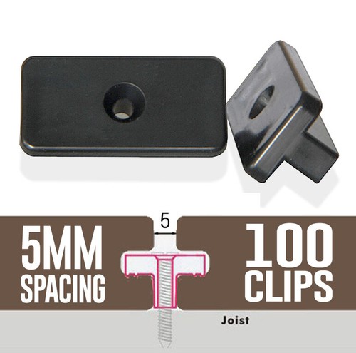 100 composite decking clips - 100,