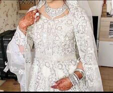 Asian pakistani/indian bridal wedding dress lengha with trail.