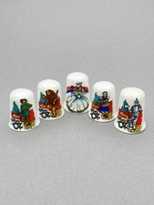 Wizzard of Oz English fine bone china thimbles full set of five