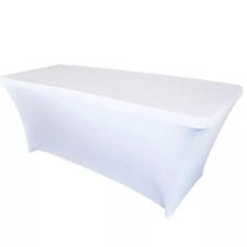 1/2PCS Rectangular Spandex Stretch Tight Fit Table Cover Trestle Tablecloth 6FT