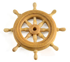 AMATI 30mm Wooden Rudder/Steering Wheel B4353,30 - Model Ship Detailing