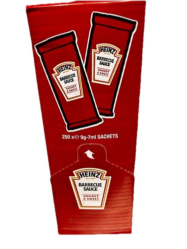 Heinz bbq sauce sachets 7ml - heinz, 9g