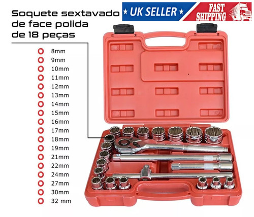 22pcs socket set kit - 22pcs, mechanics