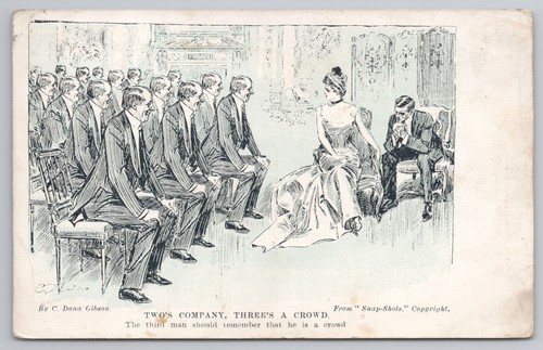 C1905 dana gibson postcard - c.,
