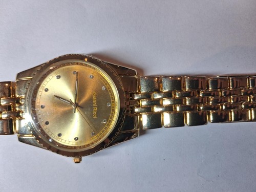 Gianni ricci gold tone quartz - gold,