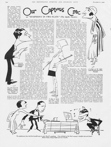 Caricatures from symphony in - from, 'symphony