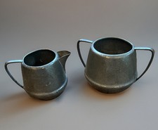 Vintage W & Co Pewter Milk Jug