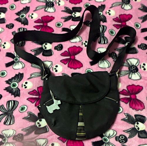 Black radley fabric crossbody - black,