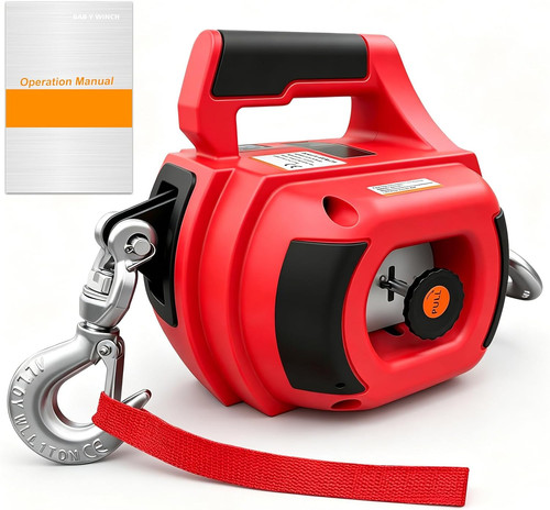Drill powered portable winch - drill,