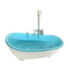 Bird Bathtub with Water Injections Hole Washing Cleaning Plastic Parrot Bath