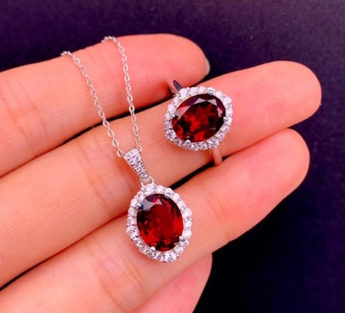 925 sterling silver oval - sterling, red