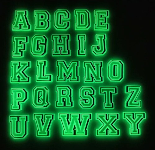 Alphabet luminous - alphabet, a-z