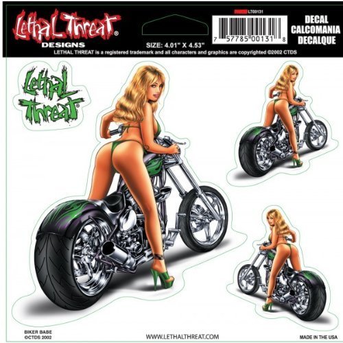 Motorcycle chopper sticker set - chopper,