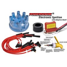 Range Rover Classic Electronic Ignition Kit V8 Cap Rotor Arm Red 8mm HT Leads