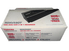 Toshiba RDXV59DT HD - DVD VHS VCR HDD 250GB Recorder Player - Boxed Complete