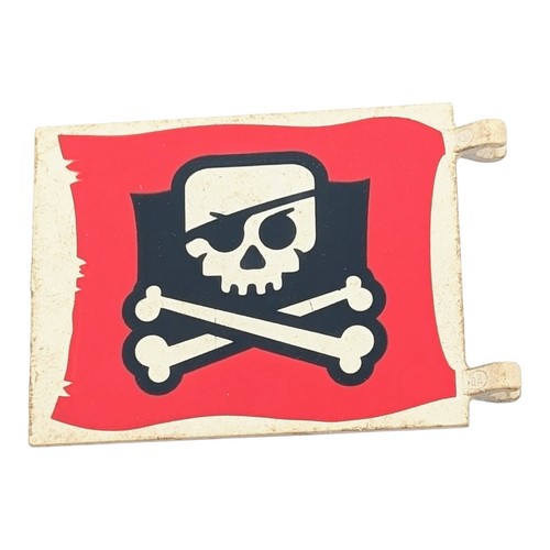 Lego white red - white/red, flag