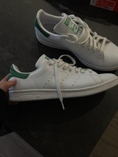 Adidas Stan Smith Lace Up Classic Tennis Shoes In White Green UK 6 - 7