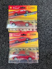 Shell V-Power Ferrari 1:38 Hot Wheels Model Cars x 2. In Original Packaging 