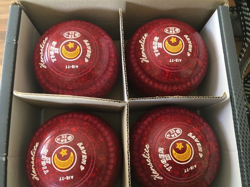 Henselite lawn bowls ruby red - lawn, bowls,