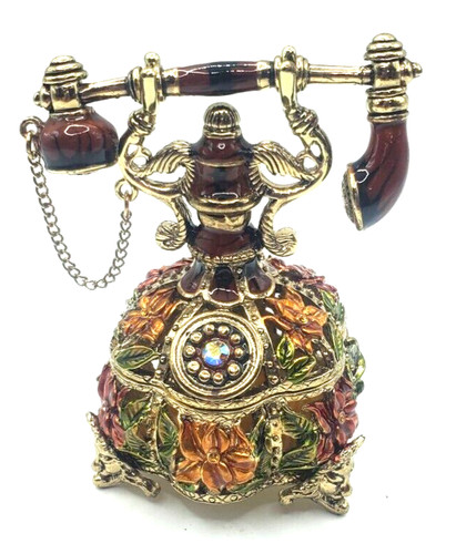 Telephone trinket box - box, in