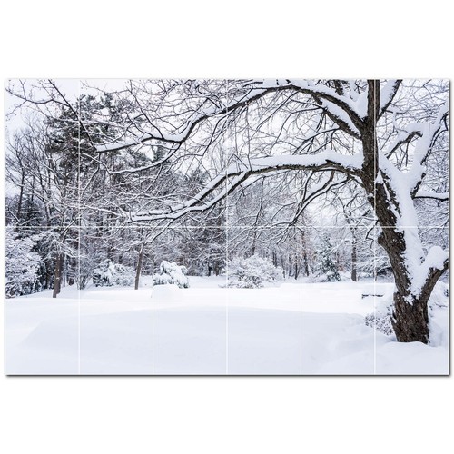 Winter ceramic tile wall mural - winter,