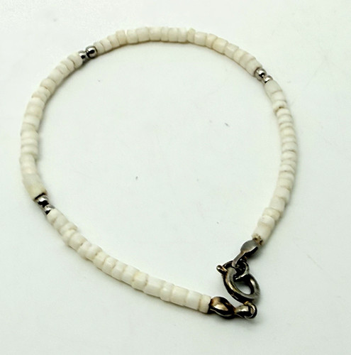 Bracelet white heishi style - bracelet,