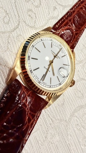 Longines quartz 18kt yellow - longines,