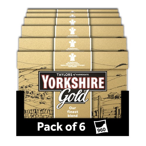 Yorkshire tea gold boxes of - yorkshire,