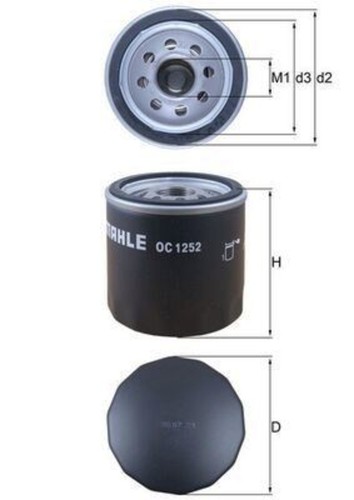 Oil filter mahle fits - oil,