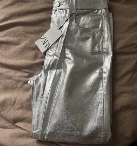 Zara silver trousers - zara,