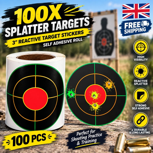 100x splatter targets shooting - targets,