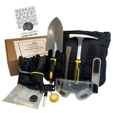 Outward 14 Piece Geology Fossil Hunting Kit in Carry Bag, for Rock Hounding