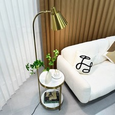 Dimmable Gold Floor Lamp Arc