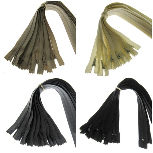 Nylon closed end cushion zips - closed,