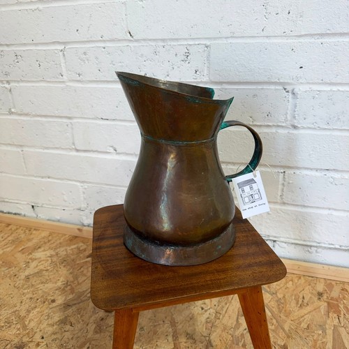 Antique copper harvest ale jug - copper, harvest/ale