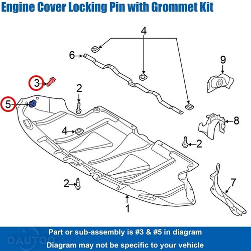 Fit audi undertray clips - audi,
