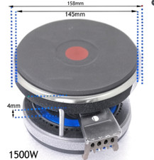 Cooker Hob Solid Hotplate Rapid Heat Heating Heater Element 145mm 1500W 4mm Rim