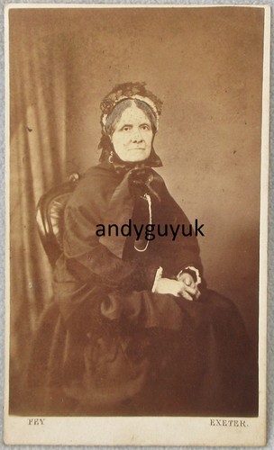 Cdv lady mourning dress - cdv,