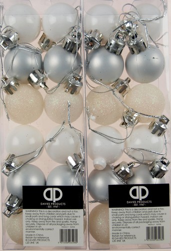 Mini christmas baubles - mini,