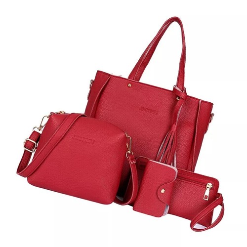 4pcs ladies faux - 4pcs, leather