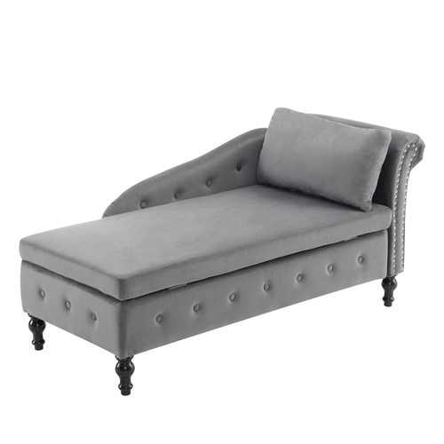 Modern velvet chaise - modern,
